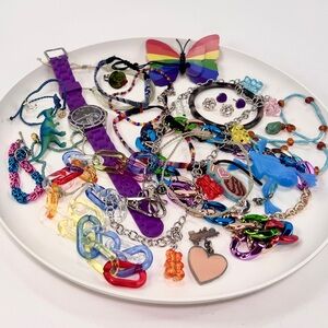 Surprise Kids Jewelry Lot 4 Dress-up Bundle Girls Bracelets Necklaces Play
